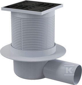 ODPŁYW PUNKTOWY, KRATKA, NERO.105X105 M