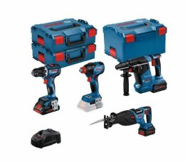 BOSCH.ZESTAW COMBO 18V (GSR 18V-90C +GDX 18V-210C +GBH 18V-24C +GSA 18V-28) 1xPC4,0Ah 2xPC5,5Ah ...