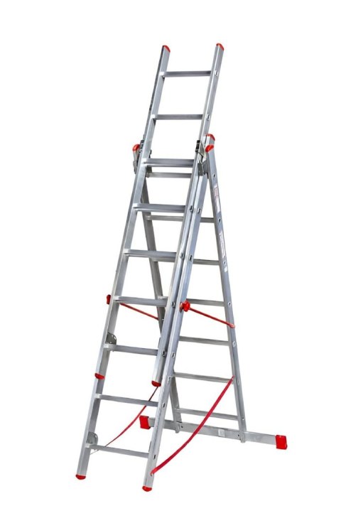 KASTOM DRABINA ALUMINIOWA 3x 7 STOPNI 150KG VHR