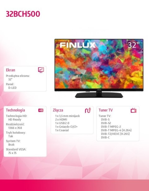 Telewizor LED 32 cale 32BCH500