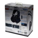 E-blue Auroza EHS950 FPS, Gaming Headset, słuchawki z mikrofonem, przewodowa, czarna, 7.1 surround (virtual), niebieskie podświe