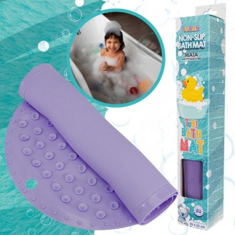 Mata kąpielowa antypoślizgowa fioletowa