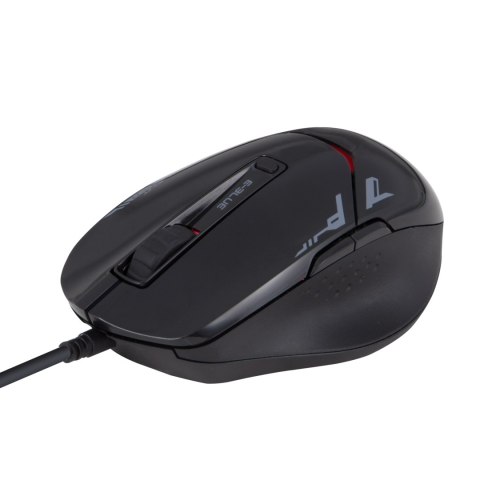Mysz przewodowa USB, E-blue EMS657, czarna, optyczna, 3200DPI, EOL
