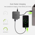 USB-C (3.0) hub 7-port, AK-61, szary, Green Cell, 3xUSB 3.0, HDMI 4K (30Hz), Ethernet 1Gbps, USB-C