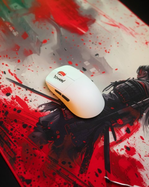 Marvo MONKA PRIME Mysz biała, 26000DPI, Tri-Mode