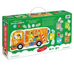 Puzzle Moto - Śmieciarka 26 elementów