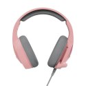 Marvo TACTIC 40 słuchawki z mikrofonem, przewodowa, różowa, 2.0, podświetlane, USB