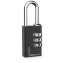 KŁÓDKA PAŁĄKOWA ALUMINIOWA SZYFROWA 3 DYSKI KAS S30 CZARNA