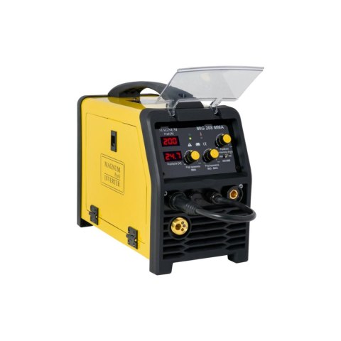 PÓŁAUTOMAT SPAW.INV. MIG-208 MMA 230V 200A/60%, MB15/3, MMAR, GP50, D100/D200