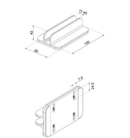 Stojak do notebooka 11-17 cali NSLS300BLACK