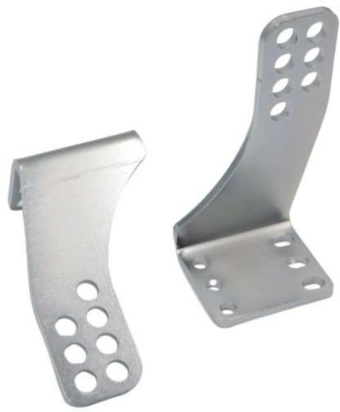 Uchwyty MOD.80/12/16 na słupek do napędów z otworami 12mm: CAME, FAAC, Genius, Proxima itd.