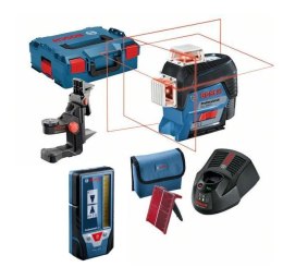 BOSCH LASER PŁASZCZYZNOWY GLL 3-80 C +UCHWYT BM 1 +ODBIORNIK LR 7 1x2,0Ah LB