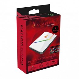 SSD Wewnętrzny SUREFIRE PYRODRIVE, 31825, 2000GB, Biały, RGB, NVMe