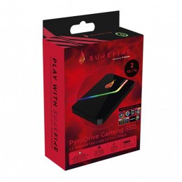 SSD Wewnętrzny SUREFIRE PYRODRIVE, 31825, 2000GB, czarny, RGB, NVMe