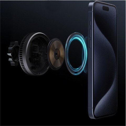 HD-MC13A Qi2 15W 3A chłodząca ładowarka bezprzewodowa samochodowa