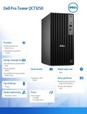 Komputer Dell Pro Tower QCT1250 W11Pro i3-14100/8GB/512GB SSD/Integrated/Kb/Mouse/3YPS