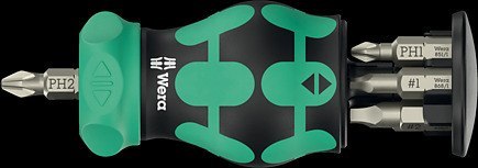 BARDZO MAŁA RĘKOJEŚĆ Z KRÓTKIM UCHWYTEM 1/4''STUBBY 6 CZĘŚCI