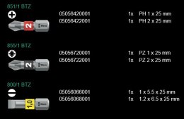 RĘKOJEŚĆ KRAFTFORM Z UCHWYTEM DO BITÓW 1/4' 6 CZĘŚCI