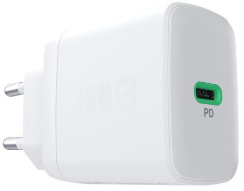 ŁADOWARKA SIECIOWA Greencell PowerSource Solo30 30W 1xUSB-C PD 3.0 QC 4.0+ biała