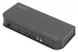 Przełącznik KVM 2 portowy, 2x HDMI IN, 1x HDMI OUT, 2x USB A, 1x Audio, 4K x 2K 60Hz, IN&OUT