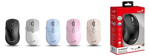 Genius NX-8080S BT Mysz bezprzewodowa, biało-szary, 1600DPI
