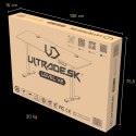 ULTRADESK Biurko dla gracza LEVEL V2, 140x68cm, 72-117cm, elektycznie regulowany, bez podkładki