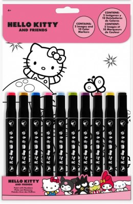 Kolorowanka Hello Kitty malowanie po numerach