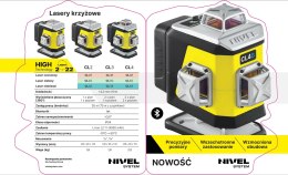 NIVEL SYSTEM LASER KRZYZOWY CL4B 4x360 wiązka niebieska