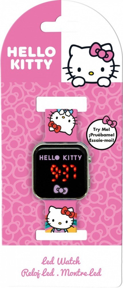 Zegarek LED z kalendarzem Hello Kitty