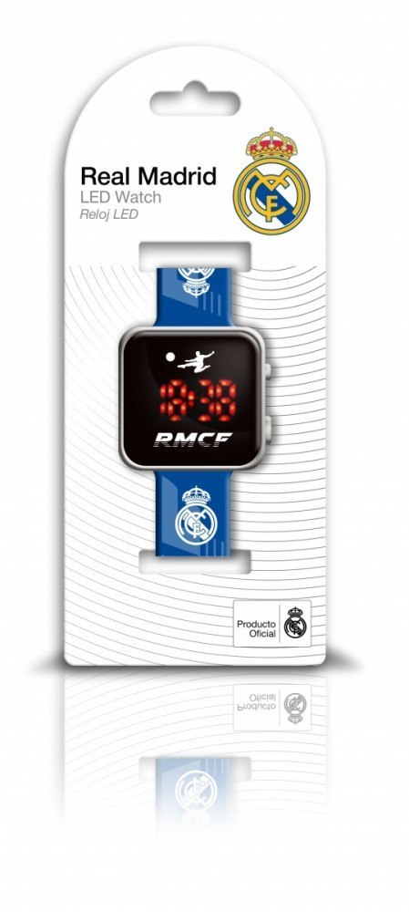 Zegarek LED z kalendarzem Real Madryt