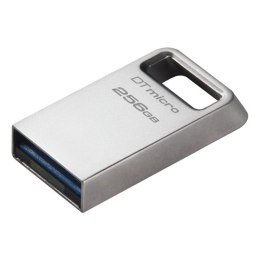 Kingston USB flash disk, USB 3.0, 256GB, DataTraveler Micro G2, srebrny, DTMC3G2/256GB, USB A