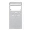 Kingston USB flash disk, USB 3.0, 256GB, DataTraveler Micro G2, srebrny, DTMC3G2/256GB, USB A