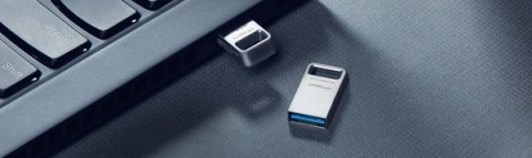 Kingston USB flash disk, USB 3.0, 256GB, DataTraveler Micro G2, srebrny, DTMC3G2/256GB, USB A