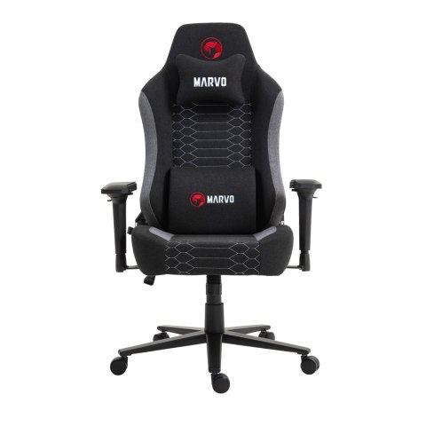 Dla gracza fotel Marvo KAHN GREY, czarno-szare