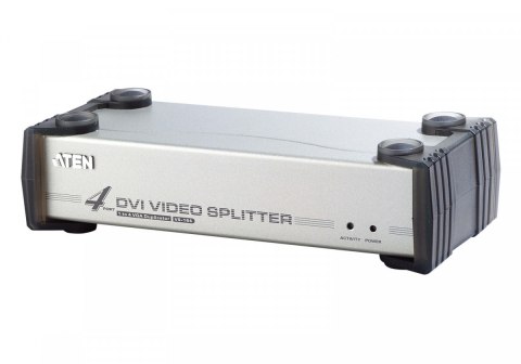 Rozdzielacz wideo 4 porty DVI/Audio Splitter