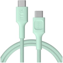 KABEL USB-C / USB-C Greencell PowerStream 120cm PD 100W zielony w oplocie