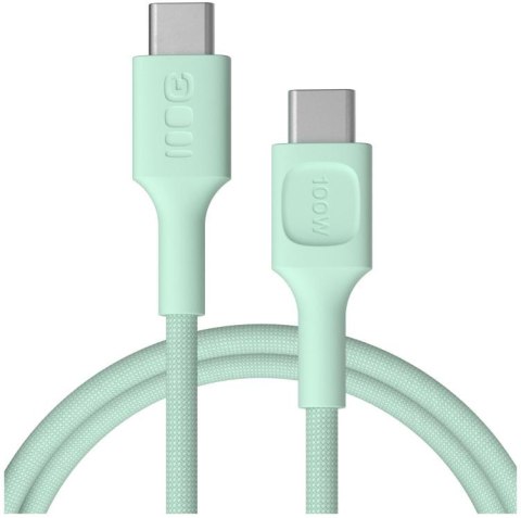 KABEL USB-C / USB-C Greencell PowerStream 120cm PD 100W zielony w oplocie
