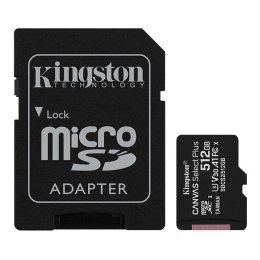 Kingston karta Canvas Select Plus, 512GB, micro SDXC, SDCS2/512GB, UHS-I U1 (Class 10), z adapterm, A1