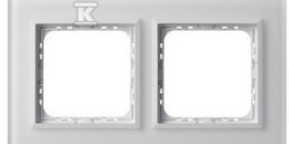 RAMKA 2-KR.BIAŁE SZK.SZRONIONE SONATA
