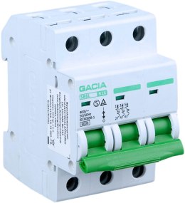 Wyłącznik nadmiarowoprądowy,6kA,B,3-pola,6A GACIA SB6L B 3P 6A