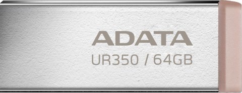 Adata Pendrive UR350 64GB USB3.2 Gen2 Metal brązowy