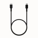 KABEL USB-C / USB-C Greencell PowerFlex 120cm PD 100W czarny silikonowy