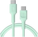 KABEL USB-C / USB-C Greencell PowerFlex 120cm PD 100W zielony silikonowy