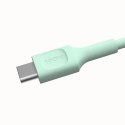 KABEL USB-C / USB-C Greencell PowerFlex 120cm PD 100W zielony silikonowy