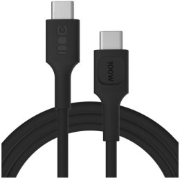 KABEL USB-C / USB-C Greencell PowerFlex 200cm PD 100W czarny silikonowy