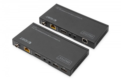 Przedłużacz/Extender KVM HDMI+USB HDBaseT 70m 4K30Hz HDCP 2.2 PoC (Power over Cable) audio IR zestaw