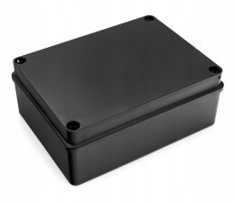 Puszka hermetyczna 190 x 140 x 70 bez dławików IP65 bezhalogenowa, czarna PAWBOL S-B416C