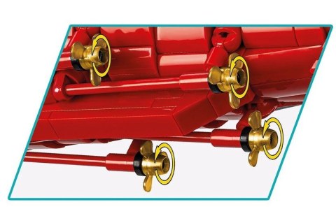 Klocki IJN Akagi Aircraft Carrier 3573 klocków