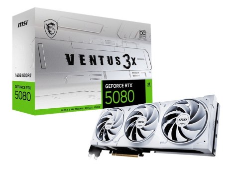 Karta graficzna GeForce RTX 5080 VENTUS 3X OC WHITE 16G GDDR7 256bit