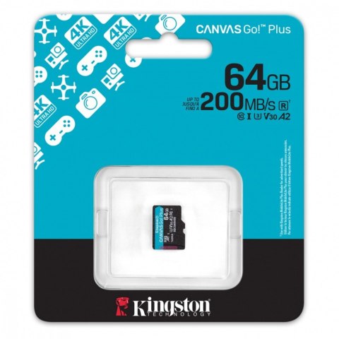 Karta pamięci microSD 64GB Canvas Go! Plus 200MB/s A2 U3 V30
